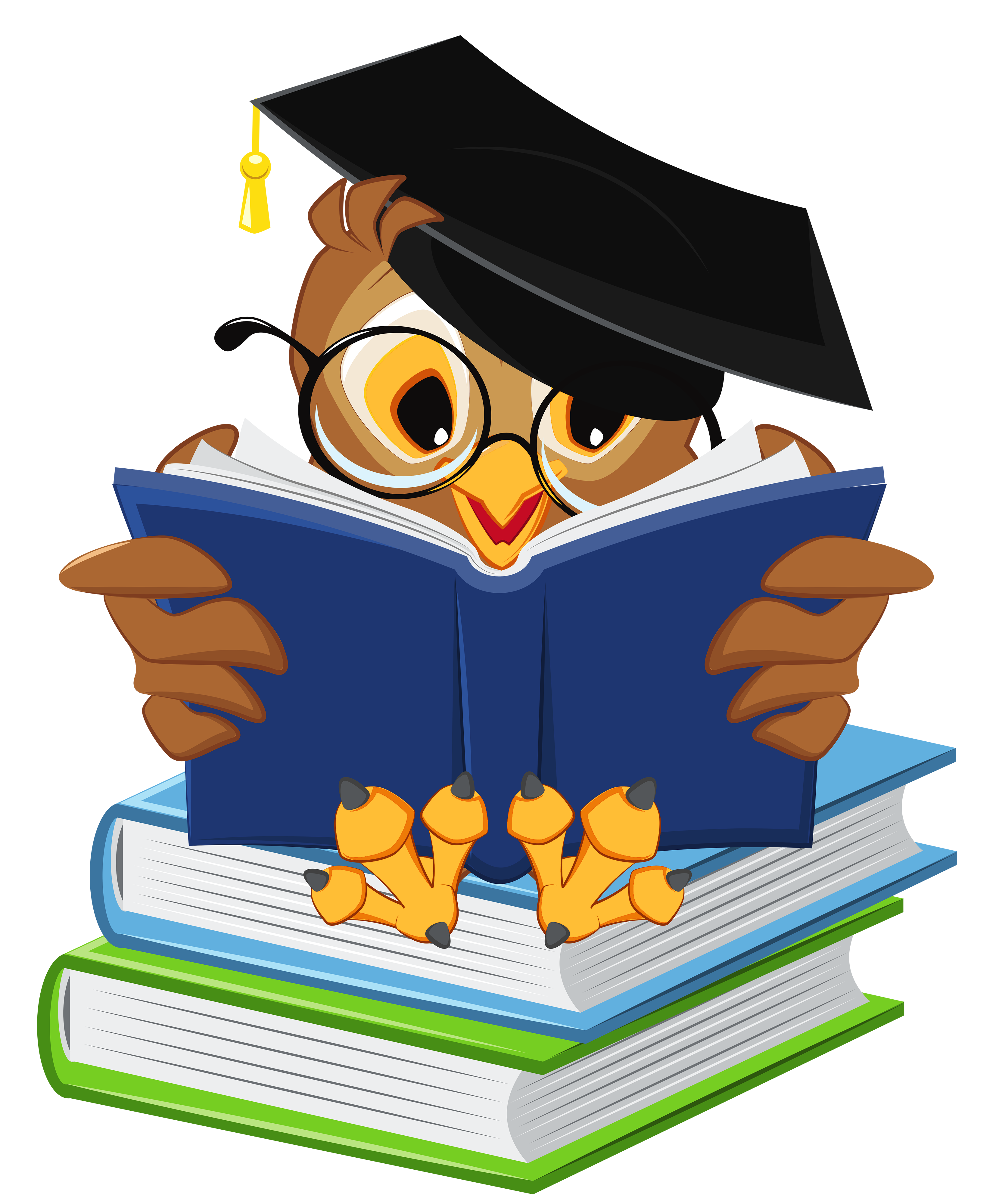 owl reading clipart - photo #42