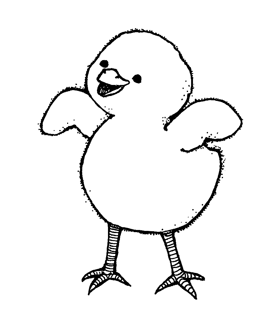 Images For > Baby Chicken Clipart