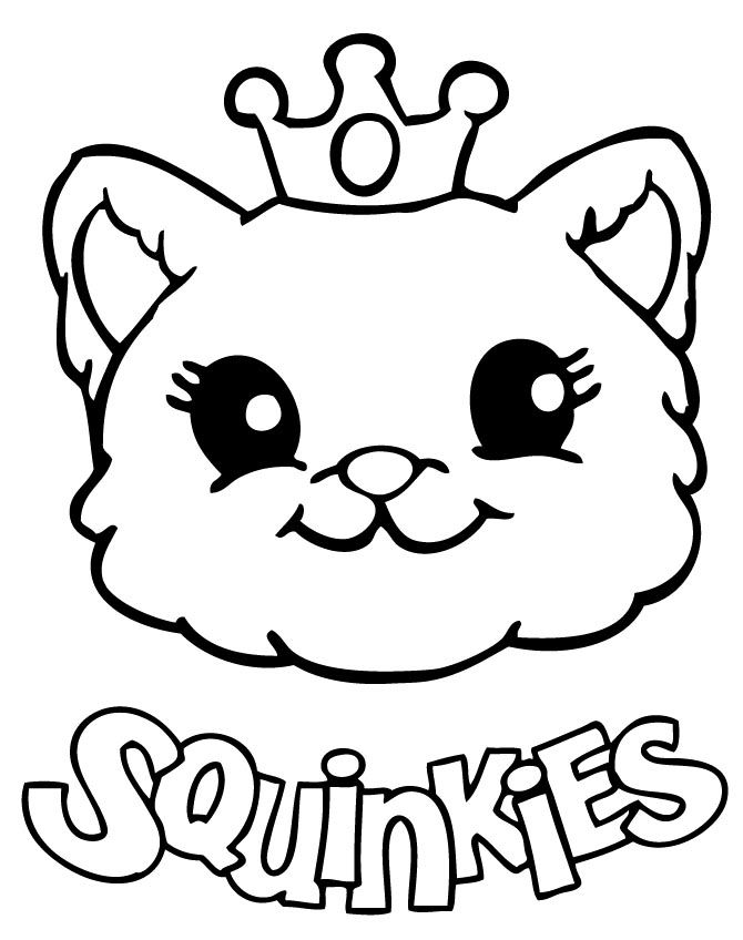 The Cat Who Wears A Crown Coloring Page | Stuff | Pinterest