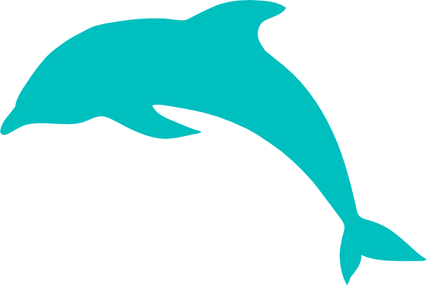 Blue Dolphin clip art - vector clip art online, royalty free ...
