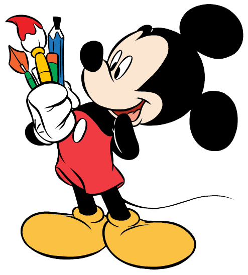 Artist Mickey Mouse Clipart