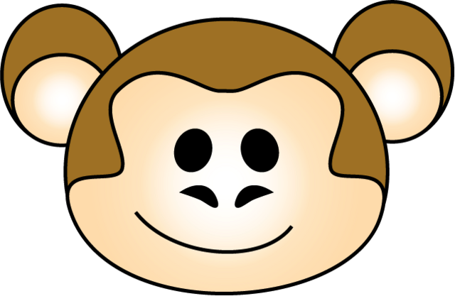 Monkey Face Coloring Page - ClipArt Best