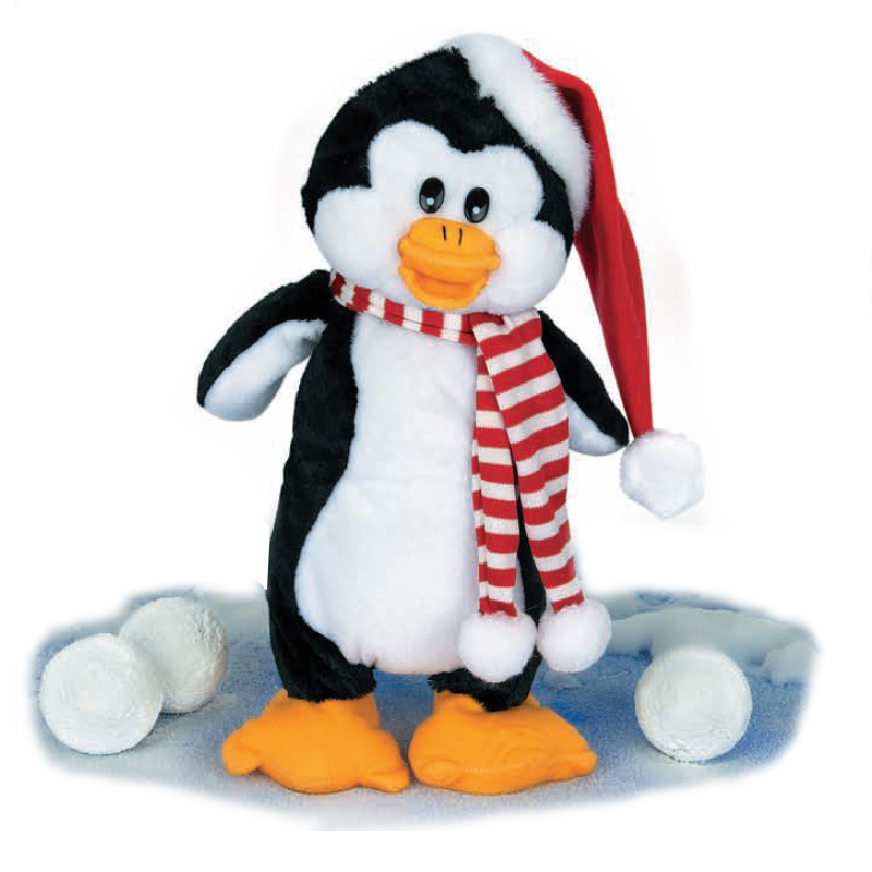 Animated Sleigh Ride Jumping Penguin