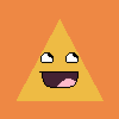 piq - pixel art | "Epic Face: Triangle Edition!!!" [100x100 pixel ...