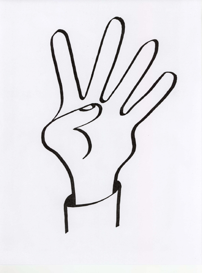 Middle Finger Drawing