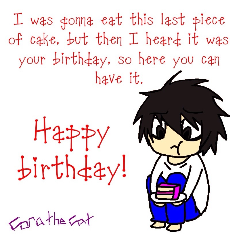 L happy birthday card by corathecat on deviantART