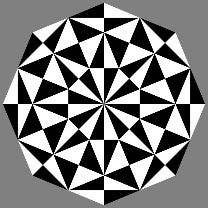 octagon black white triangles by 10binary on deviantART