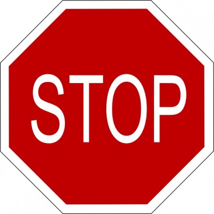 Black And White Stop Sign Clipart | Clipart Panda - Free Clipart ...