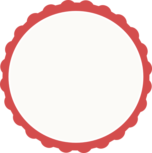 Pix For > Scalloped Circle Frame Clip Art