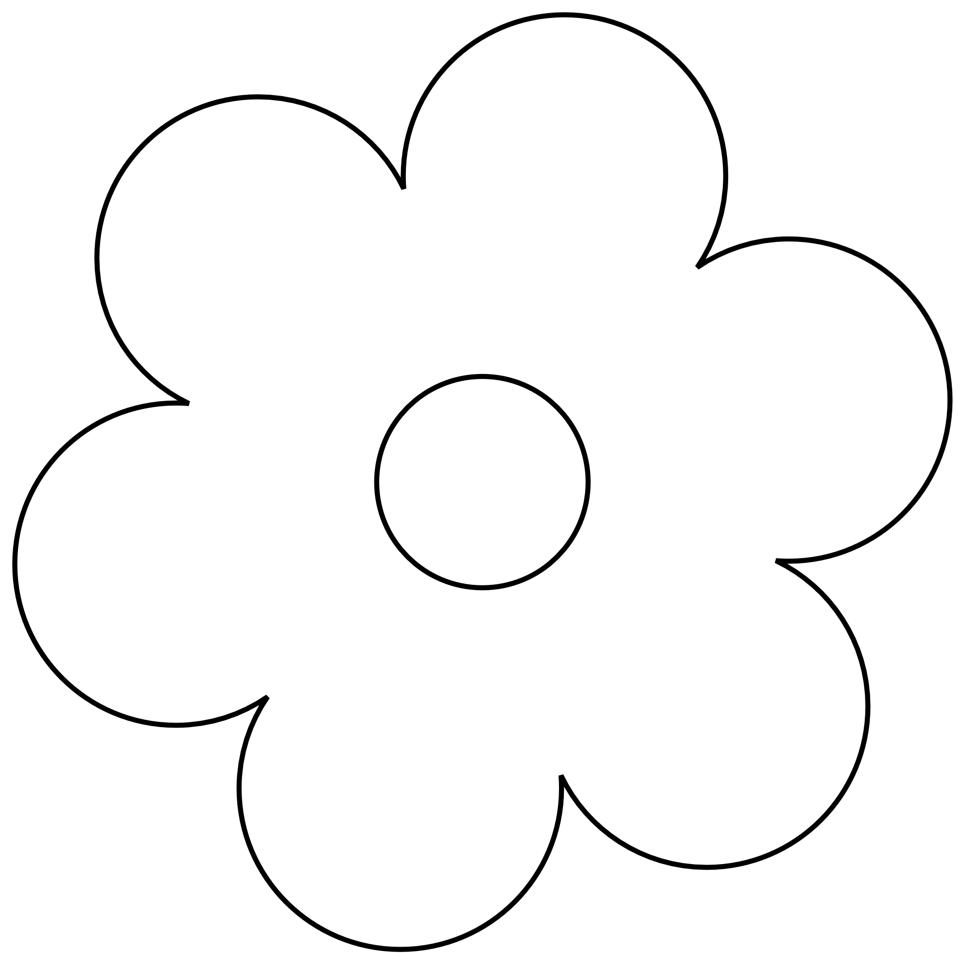 free black and white clipart of flowers - photo #35