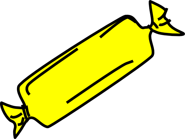 Yellow Candy Bar clip art - vector clip art online, royalty free ...