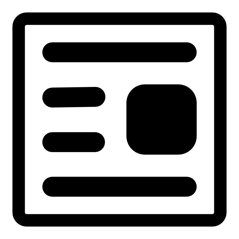 Clipart - mono document