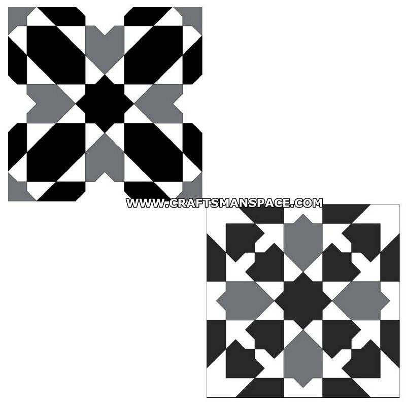 Moorish glazed earthenware tile patterns