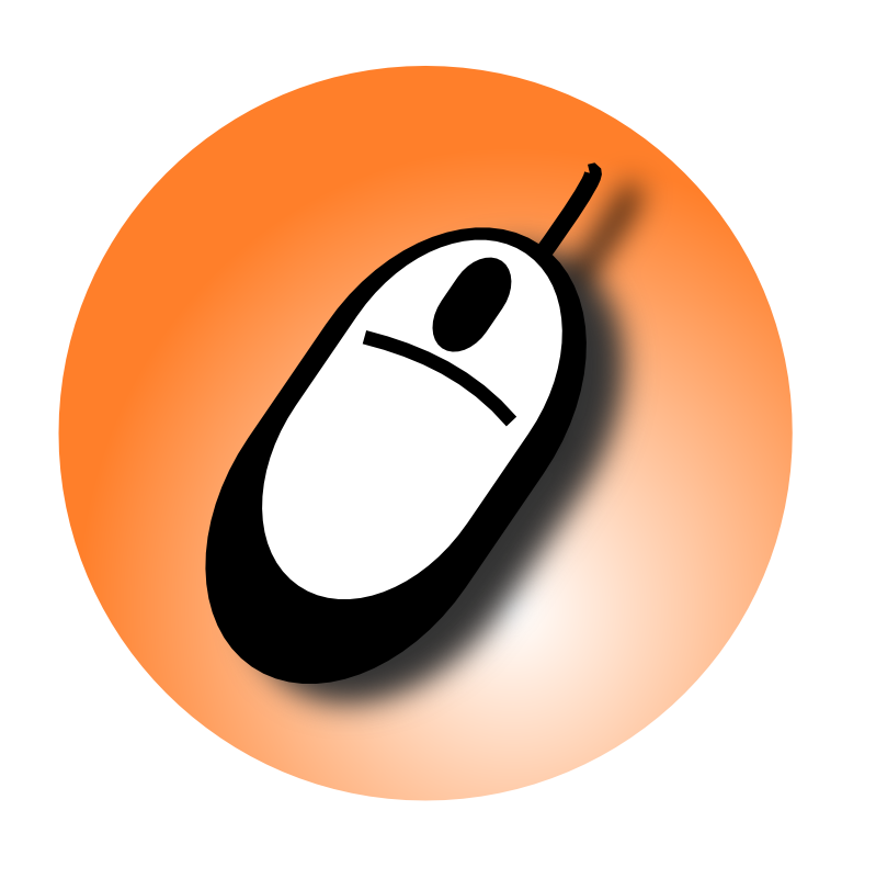 Clipart - Mouse in ball