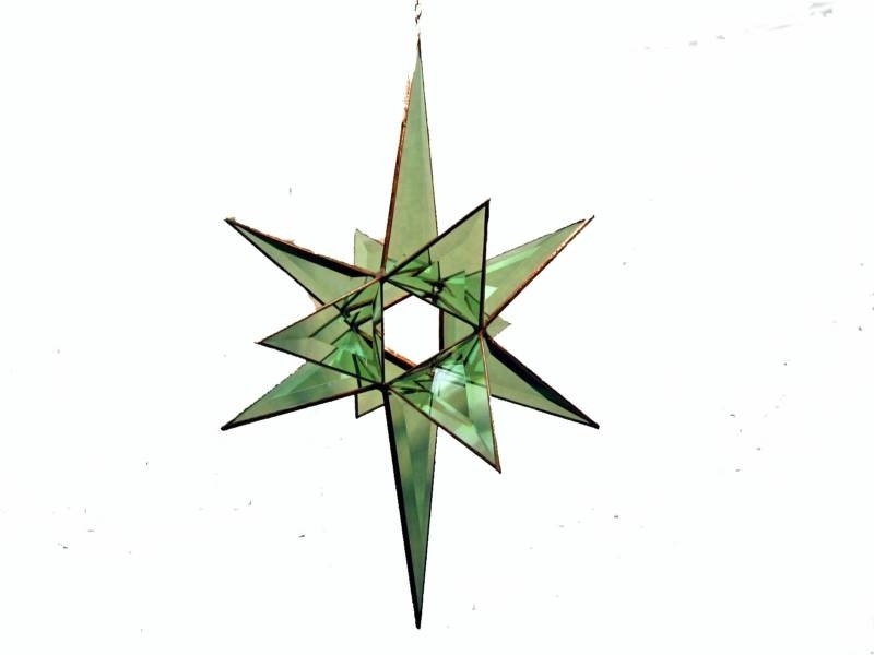 Handmade 3d Star Green by Colors of Glass LLC | CustomMade.com