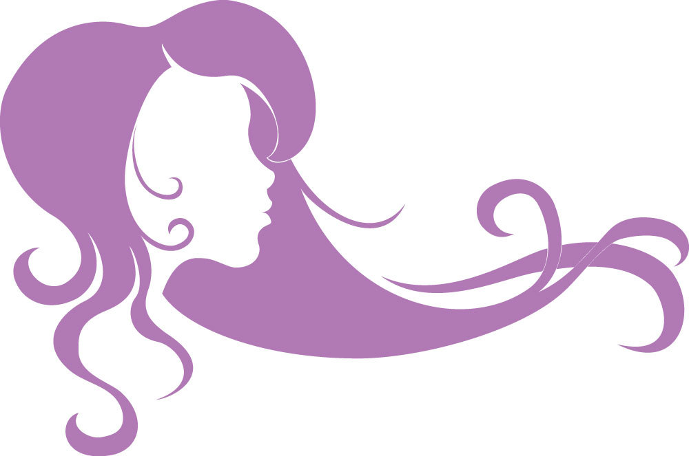 Wall Decal Custom Vinyl Art Stickers - Girl With Flowing Hair ...
