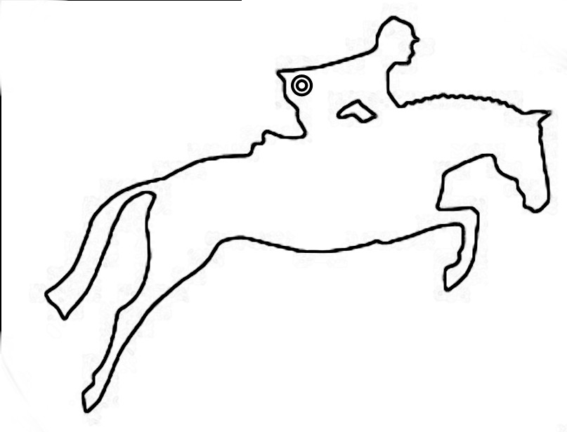 clip art jumping horse outline - photo #7