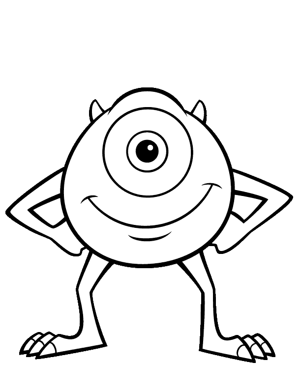 Monster Scary - Monster Coloring Pages : Coloring Pages for Kids ...