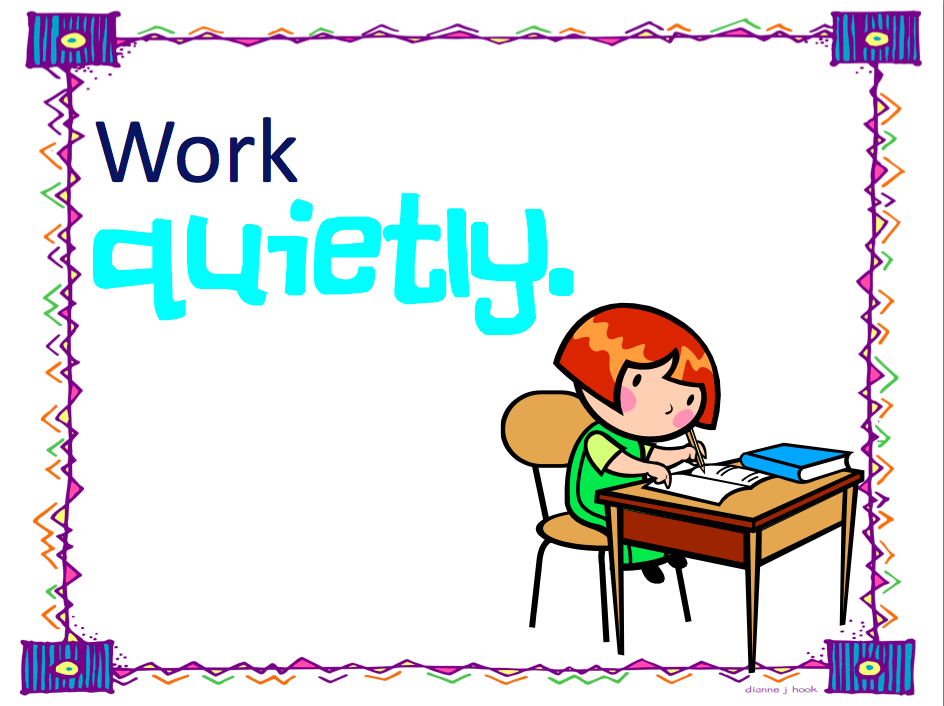work quietly clipart - photo #5