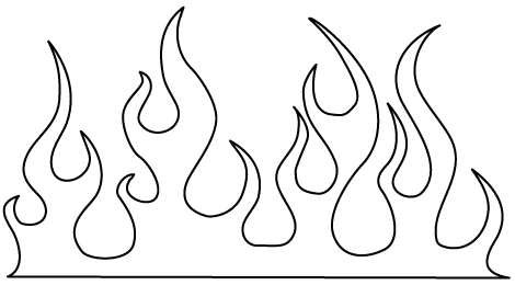 flame template, less fiery . . . | home ideas | Pinterest