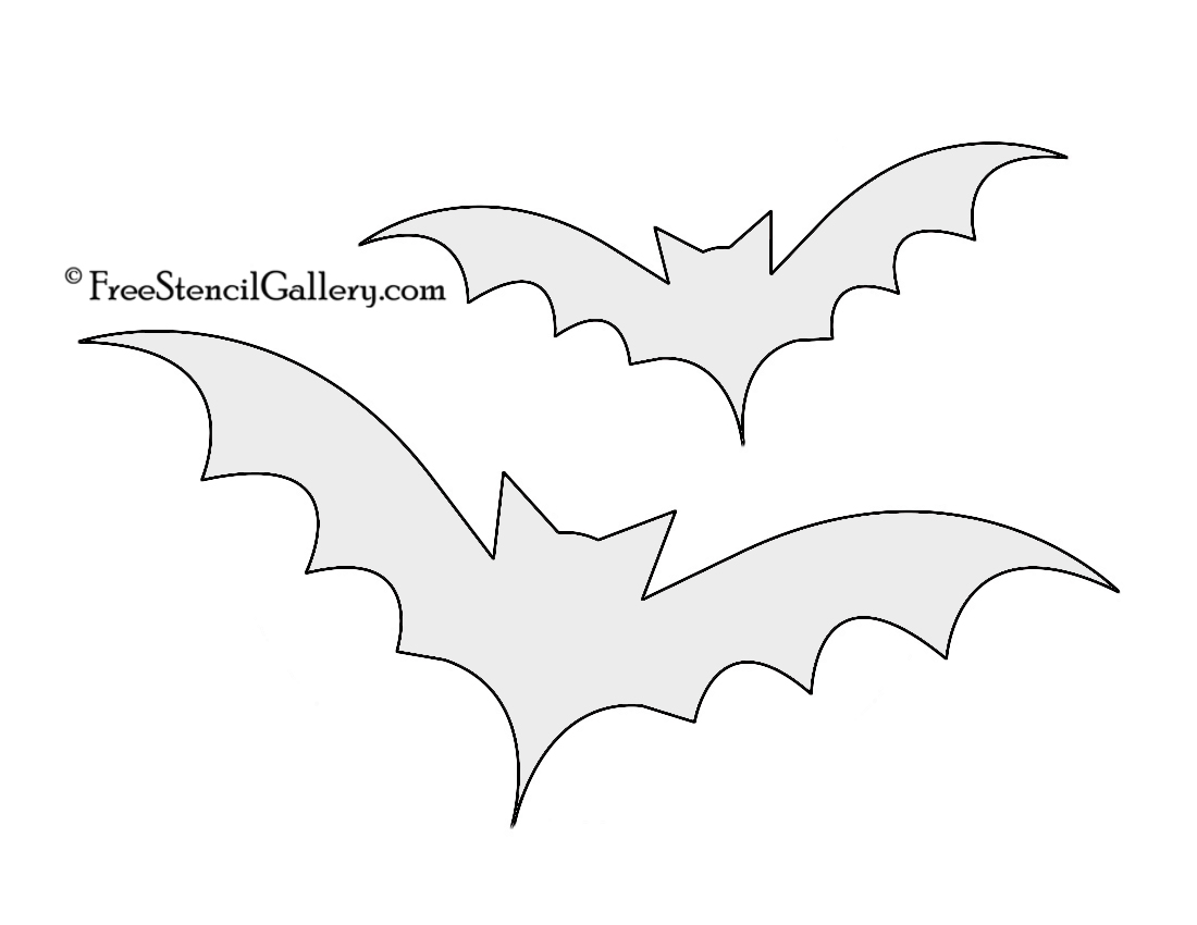 Bat Stencil Cliparts co