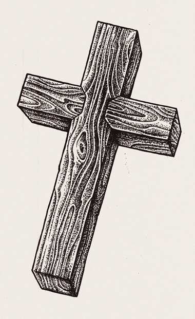 Wood Cross Drawing - IVto
