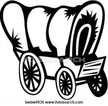 Covered Wagon Clip Art Clipart - Free Clipart