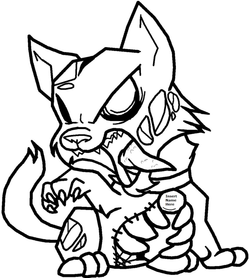 Zombie Cat Lineart by Xbox-DS-Gameboy on deviantART