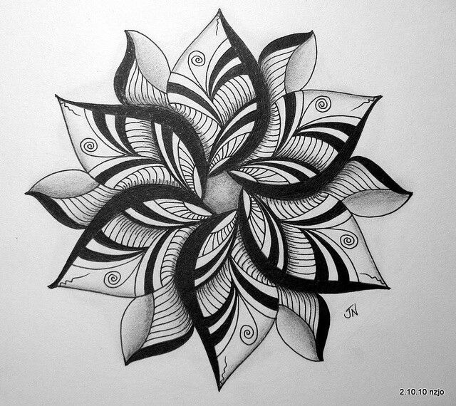 Lotus flower sketch. | Tattoos and Related Shit | Pinterest
