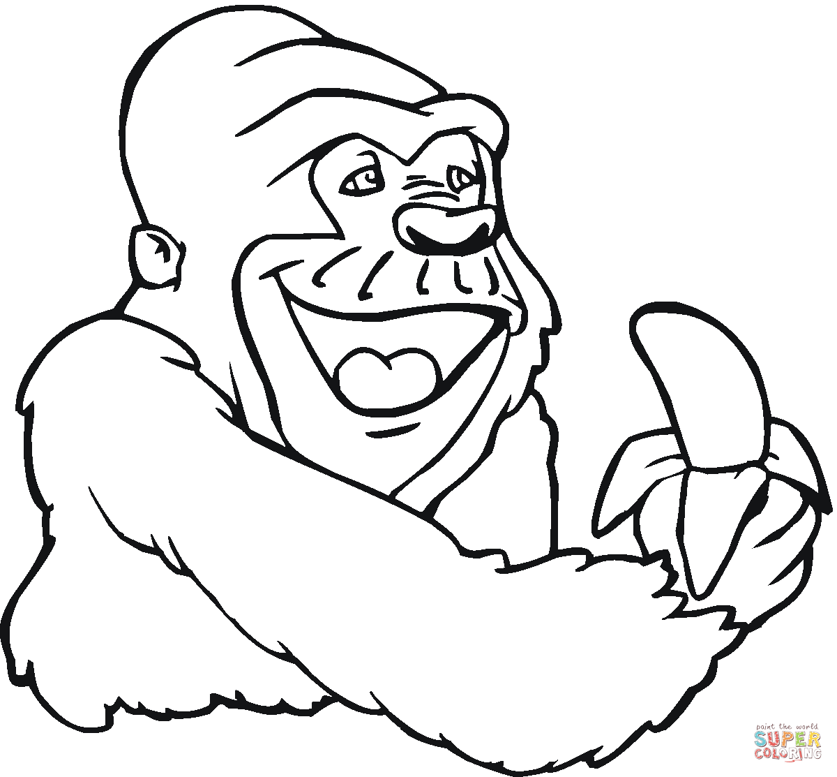 Mountain Gorilla Cartoon - Cliparts.co