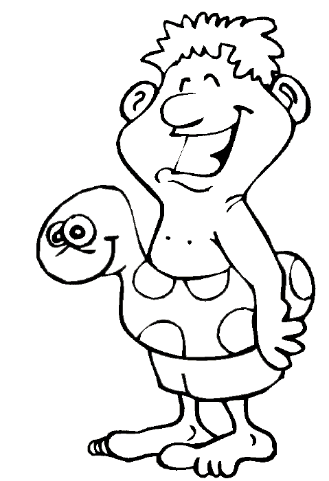 Cartoon Swimming Goggles | Coloring Pages