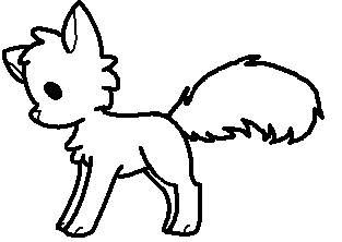 Chibi cat/fox lineart by Galactichowl on deviantART
