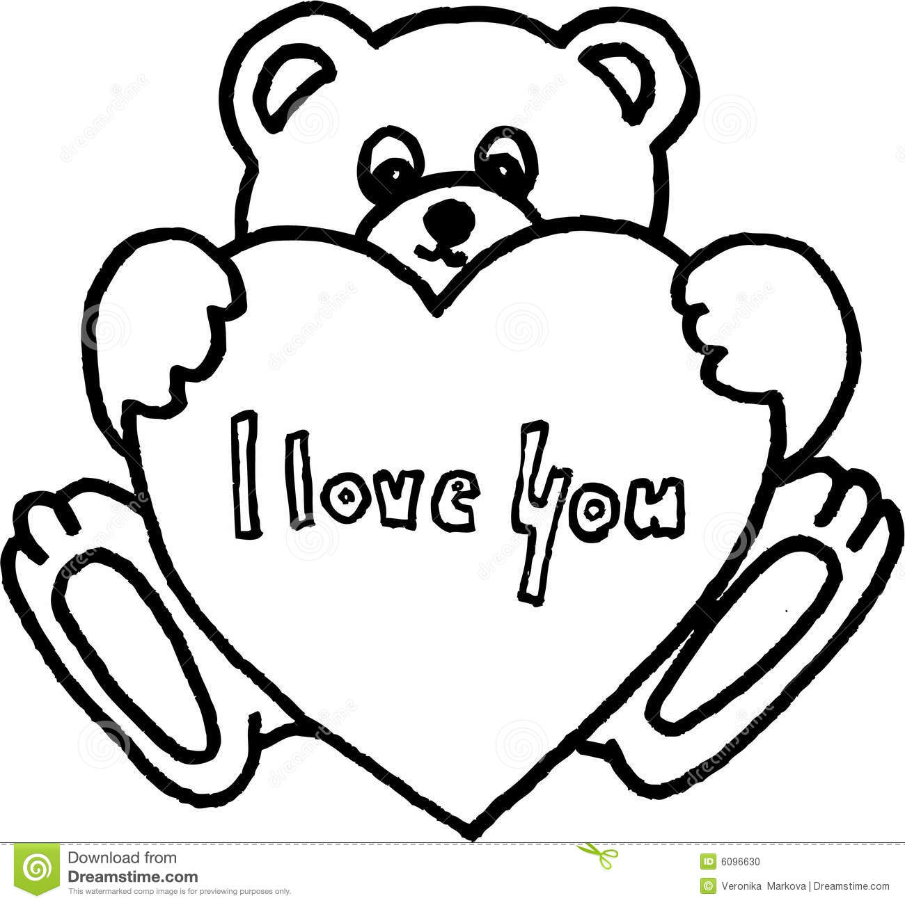 i love you bear coloring pages - photo #12