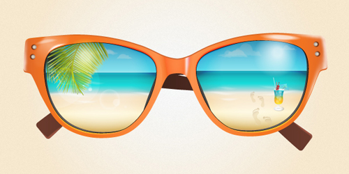 Illustrator Tutorial: Create a Summer Sunglasses | - Illustrator ...