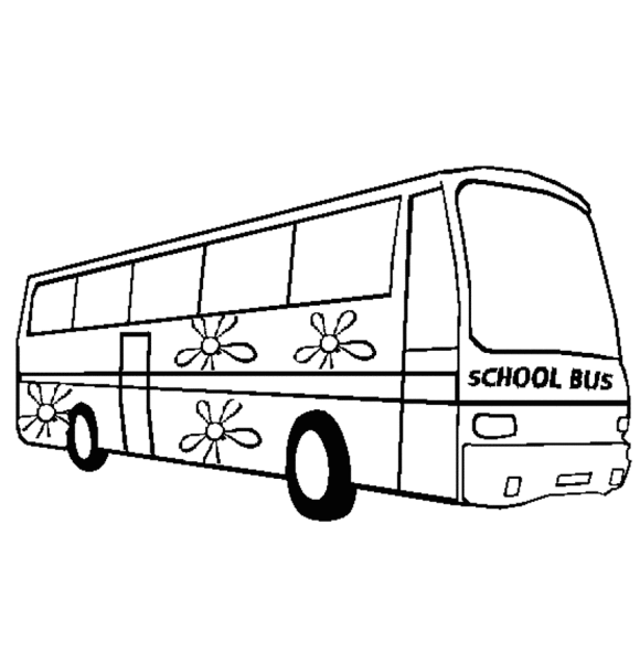 clipart school bus outline - photo #23