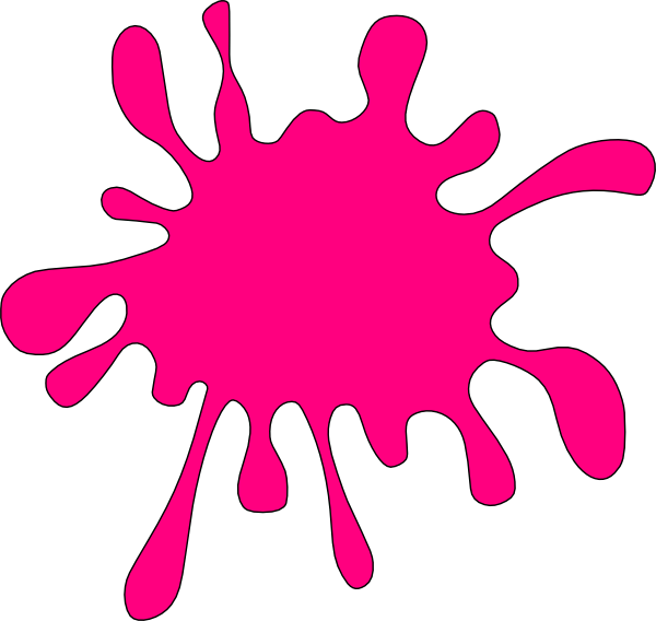 Pink Splat Clip Art at Clker.com - vector clip art online, royalty ...