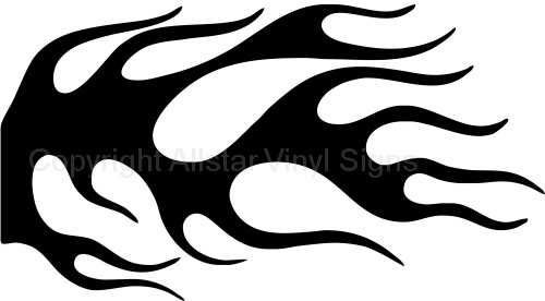 Flame Car Stickers - Vinyl Window Decals - Fire, Flames, and ...