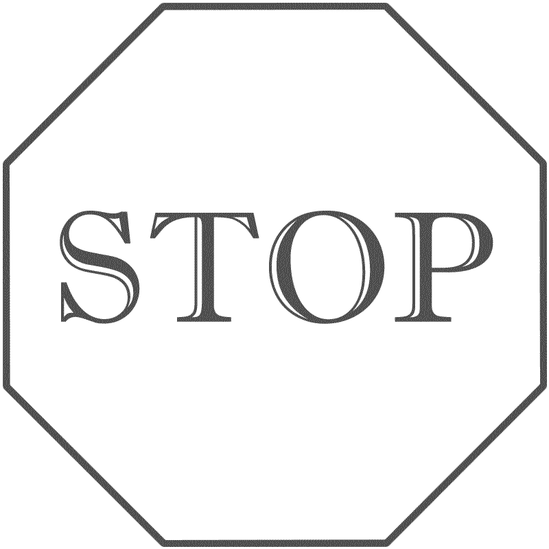 Stop Sign - Coloring Page (
