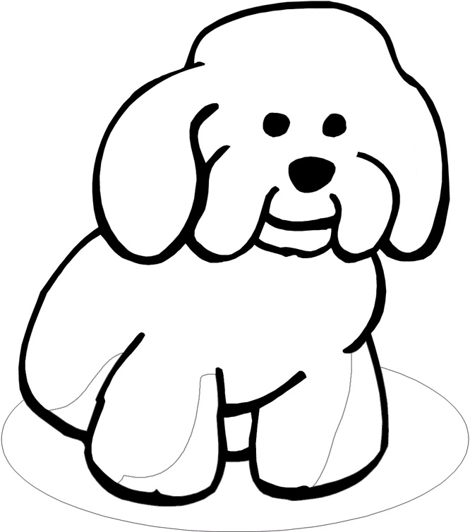 Outline Of A Dog - Cliparts.co