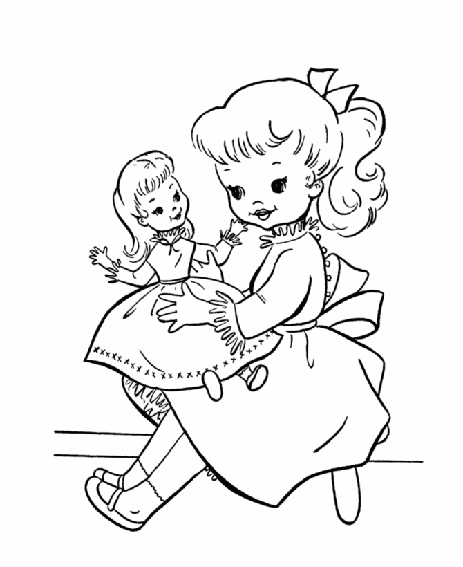Birthday Party Fun Coloring page | Baby Doll Party | Pinterest
