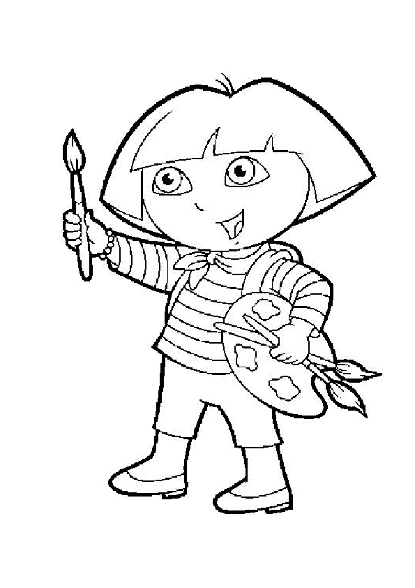 Dora Mermaid Coloring Pages 222 | Free Printable Coloring Pages
