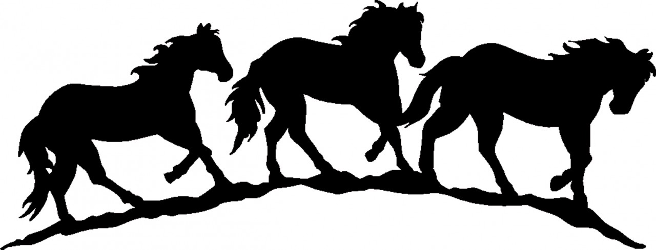 free clip art horse and rider silhouette - photo #38