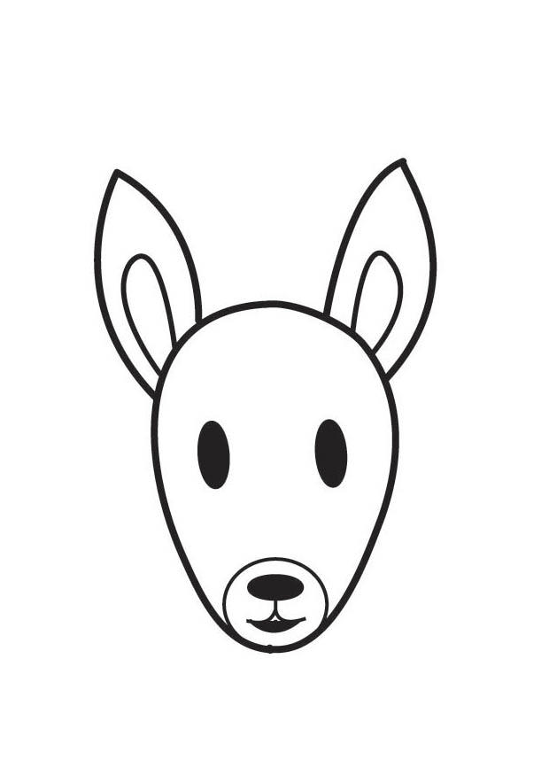 Coloring page Squirrel Head - img 17544.