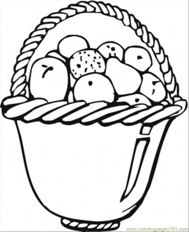 Coloring Pages Apples In Basket (Food & Fruits > Apples) - free ...