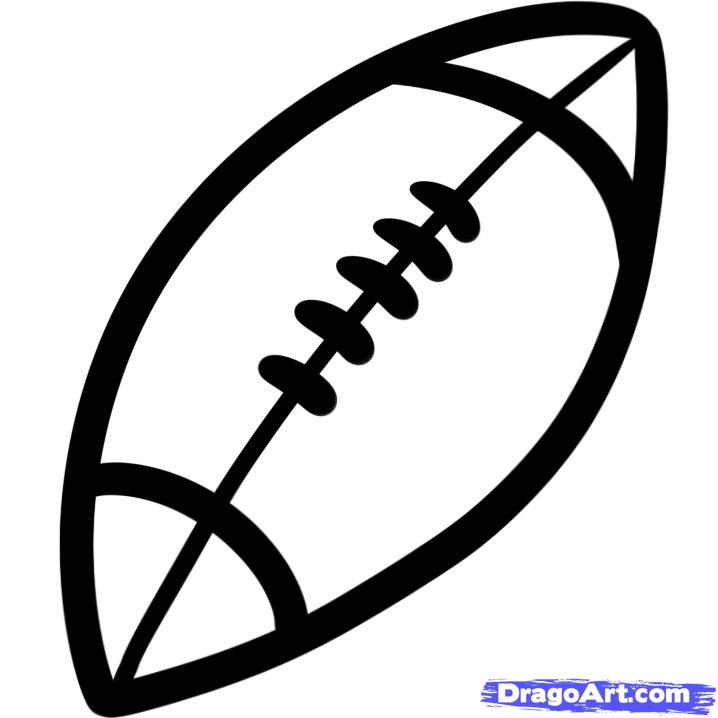 How to Draw a Football for Kids, Step by Step, Sports, Pop Culture ...