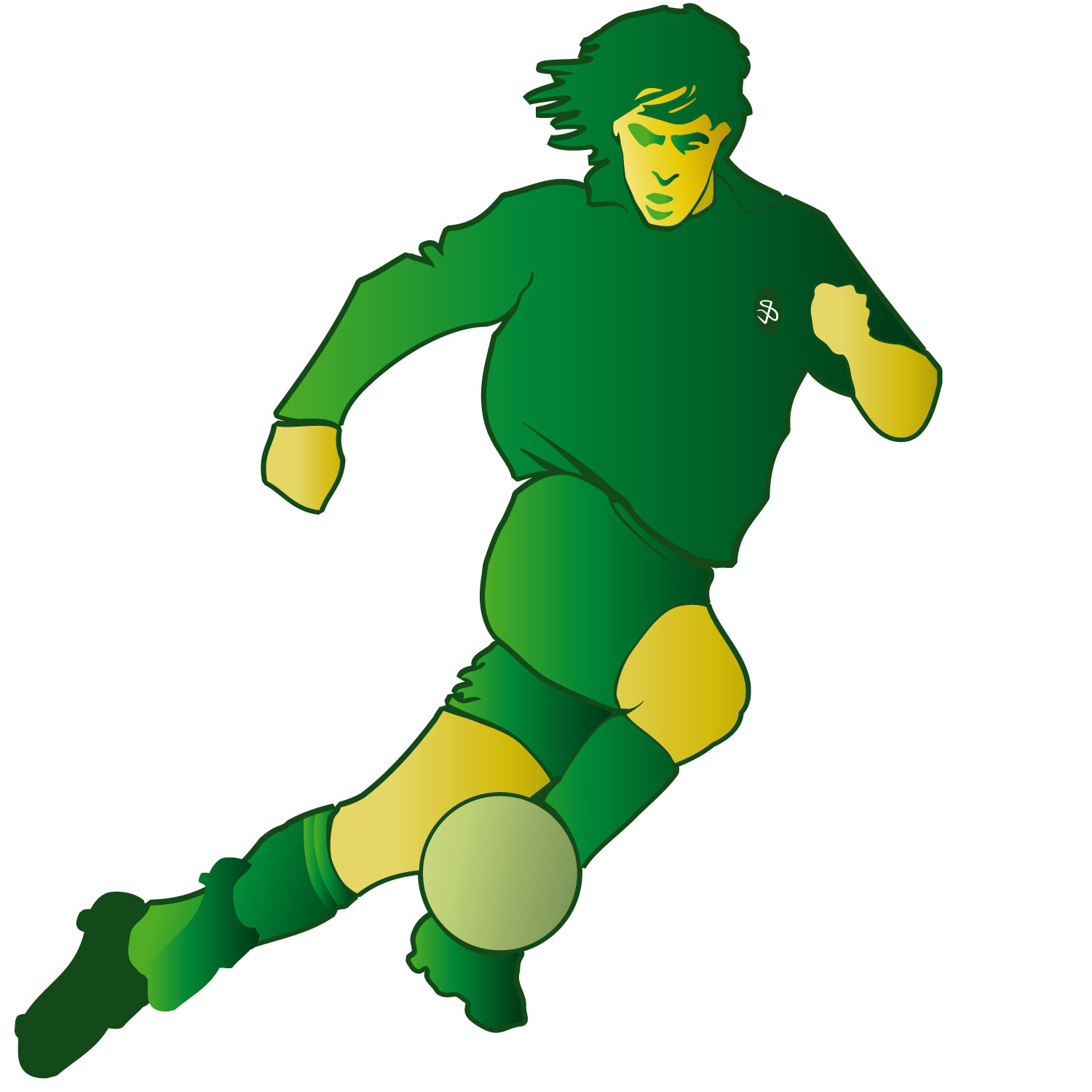 Soccer Player Vector - ClipArt Best