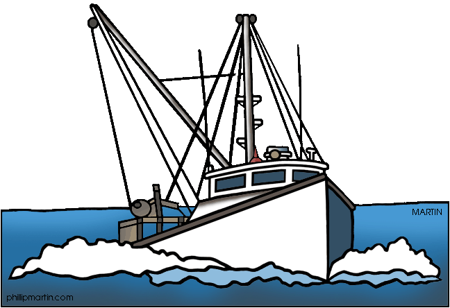 fishing boat clip art illustrations - photo #5