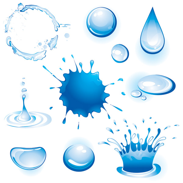 Different forms of water vector Free Vector / 4Vector