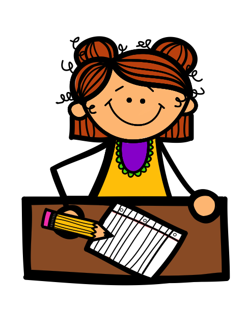 clipart of girl taking test - photo #26