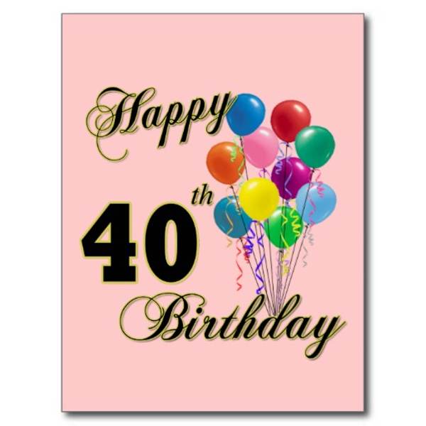 Happy 40th Birthday Images - ClipArt Best